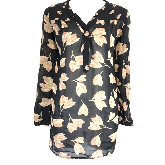 Lucky Brand Tops - LUCKY BRAND Floral Sheer Lightweight Top Shirt 1X
